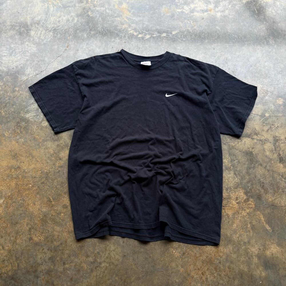 Vintage USA Made Black Nike Swoosh‎ T-shirt